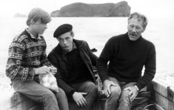Tekin 2. ágúst 1971. Guðlaugur Sigurgeirsson, Torfi Haraldsson og Páll Steingrímsson á landleið úr Álsey.