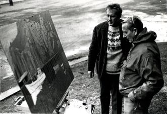 Tekin 19. september 1970 Páll Steingrímsson og Magnús (föðurnafn vantar), þungt þenkjandi listamenn
