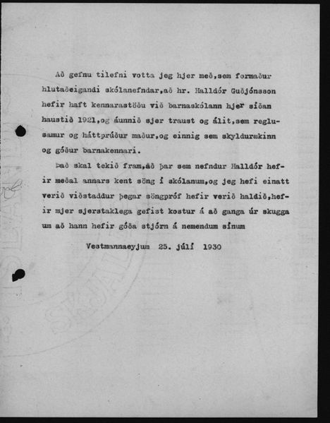 Mynd:Unglingaskólinn Bréf frá Unglingaskólanum í Vestmannaeyjum 1925 - 1930 (8).jpg