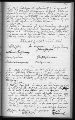 Gjörðabók fyrir skólanefndina í Vestmannaeyja skólahéraði 1909-1932 166.jpg