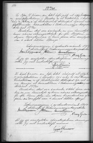 Gjörðabók fyrir skólanefndina í Vestmannaeyja skólahéraði 1909-1932 176.jpg