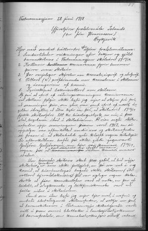 Gjörðabók fyrir skólanefndina í Vestmannaeyja skólahéraði 1909-1932 64.jpg