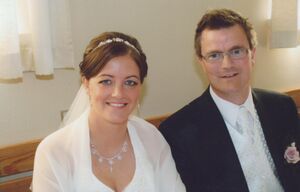 Brúðhjónin Jónína Sigurðardóttir og Guðmundur Tómas Axelsson..jpg